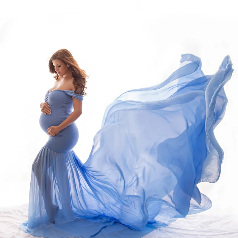 

Maternity Dresses For Photo Shoot Sexy Robe Grossesse Shooting Photo Maxi Dress for Women Wedding Party Photography Dress