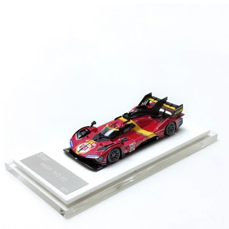 

Модель 1:64, масштаб 499P 2023, коллекция моделей автомобилей из смолы, сувенир, подарок, украшение