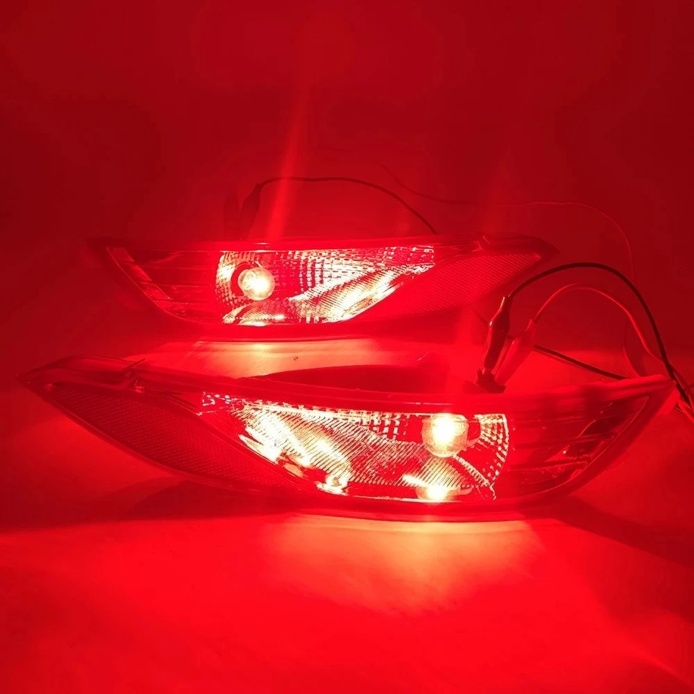 Car Rear Reflector Light For Hyundai tucson 2015 2016 2017 2018 2019 2020 Fog Lamp Stop Brake Light Tail Warning Lamp Red