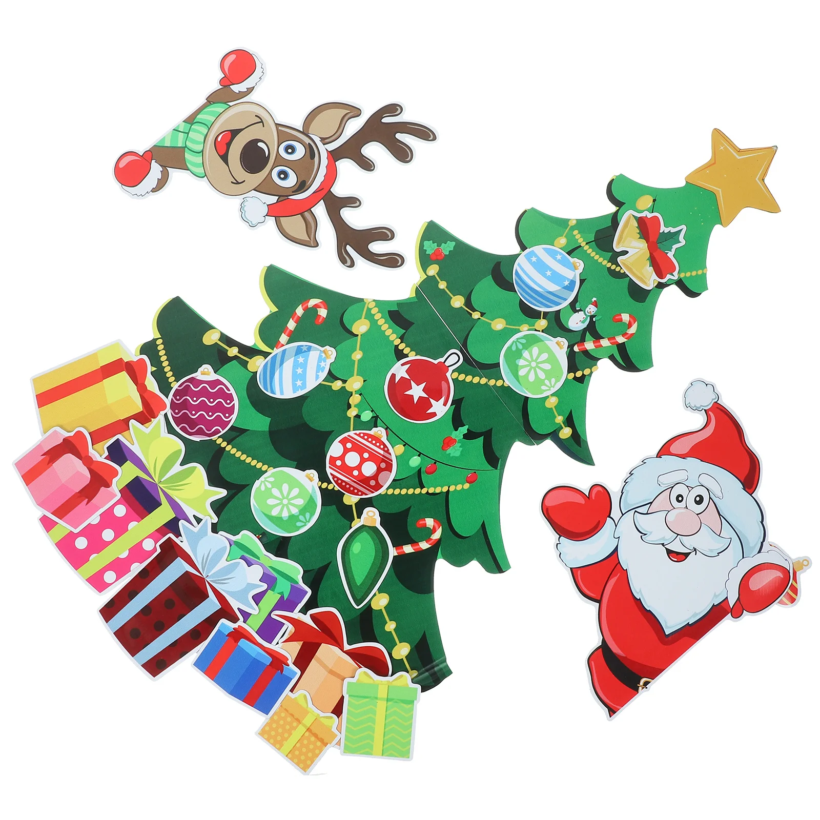 

Christmas Tree Magnetic Sticker Fridge Decor Xmas Kitchen Decoration Refrigerator Magnets Cartoon Home Ornament Door
