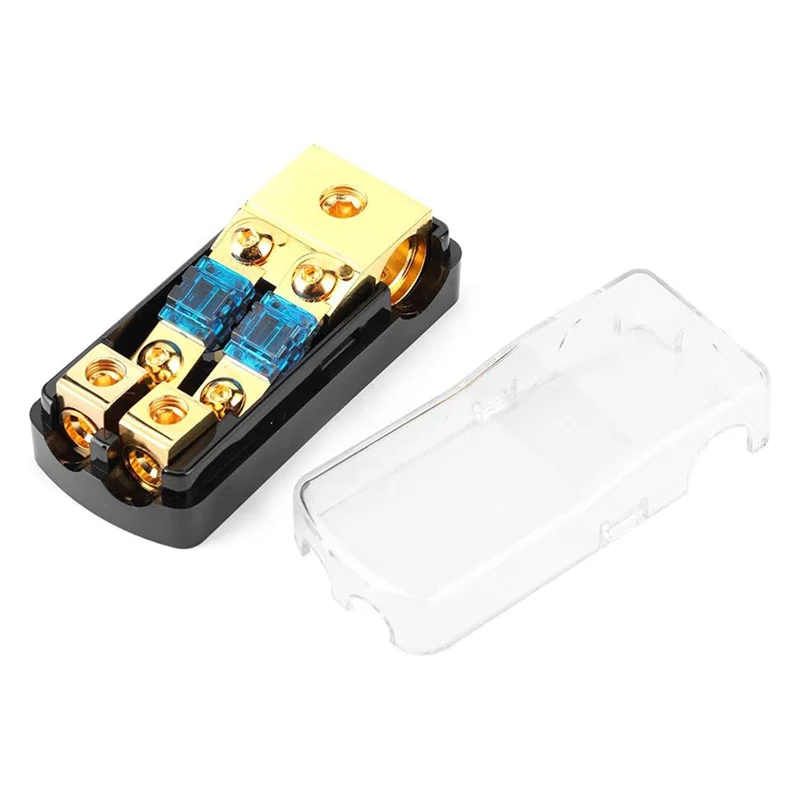 

SQPP-Fused Distribution Box Use For 0/4 Instrument Input To 4/8 Instrument Output Of Car And Ship Audio System 2-Way Fused, Dura