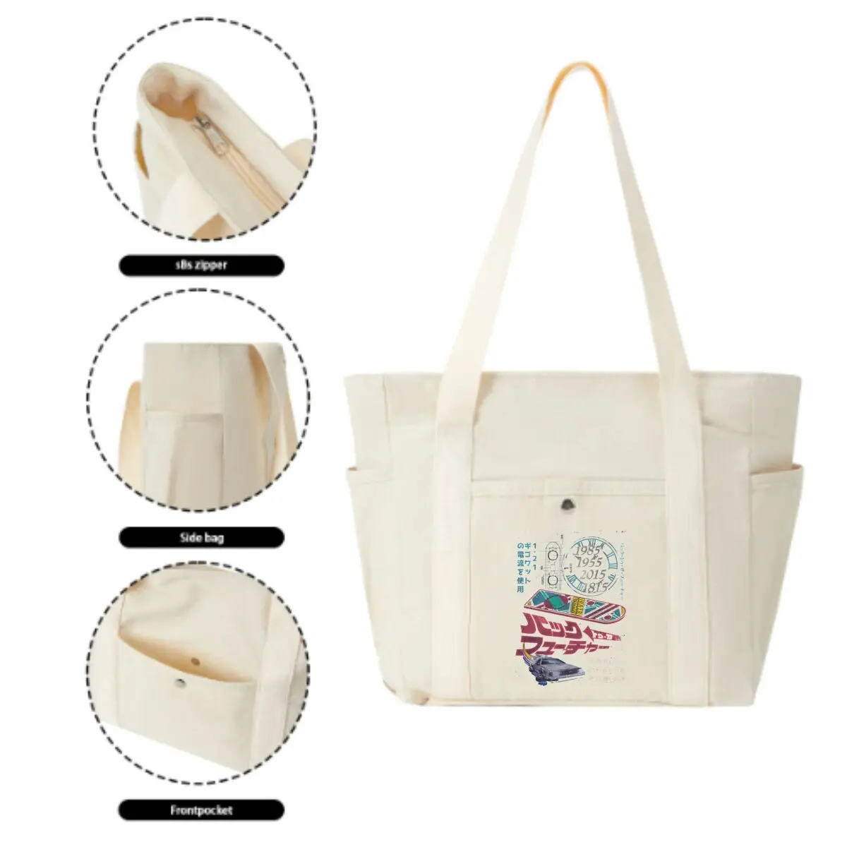 Back to the Future - Japanese Style Multi-Pocket Bag – Fits Phones, Keys & Makeup Easily