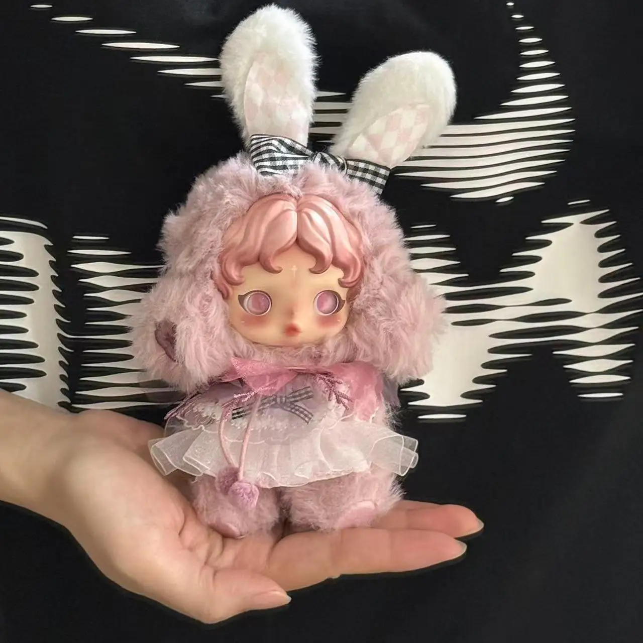 Suitable for SKULLPANDA Clothes Labubu Clothes New Hot-selling Creative Rabbit Ears Headdress Cute Tutu Skirt Personality