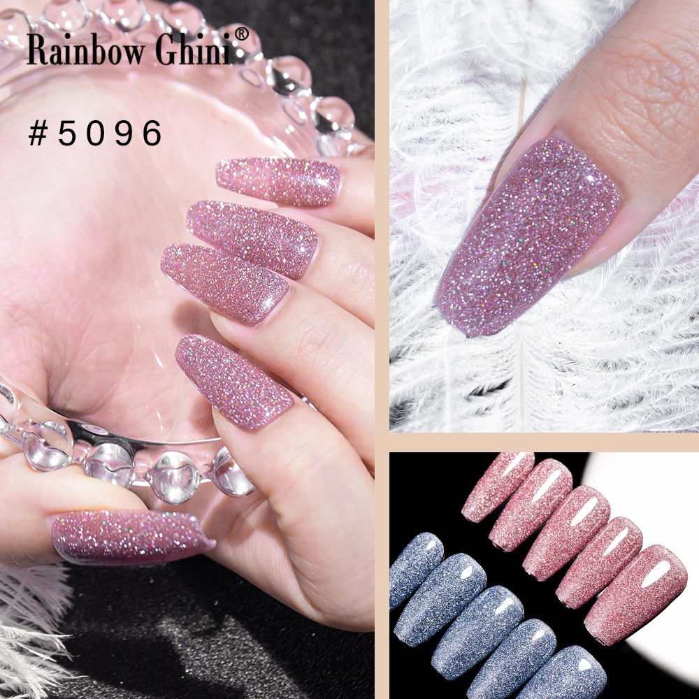 Brokat żelowy lakier do paznokci UV RG 15ml do Manicure diamentowy lakier półtrwały lakier do Salon paznokci akcesoriów artystycznych