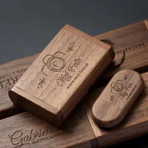 Custom Logo Wooden USB Flash Drive 4GB-64GB SHANDIAN PAY