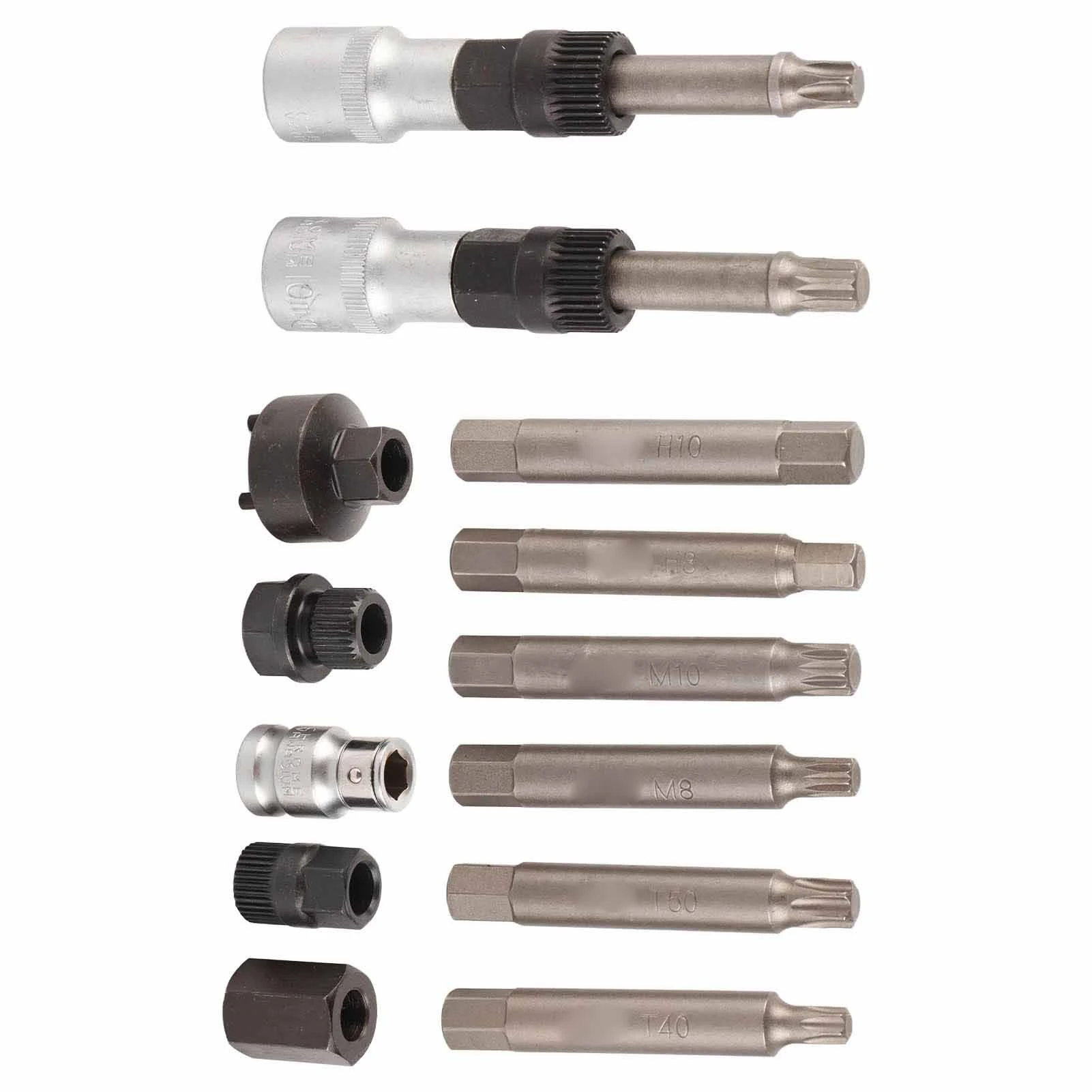 

13 Pcs Alternator Pulley Tool Kit Freewheel Removal Decoupling Puller Socket Sleeve Drills Installer Set for OAD OWC Pulleys