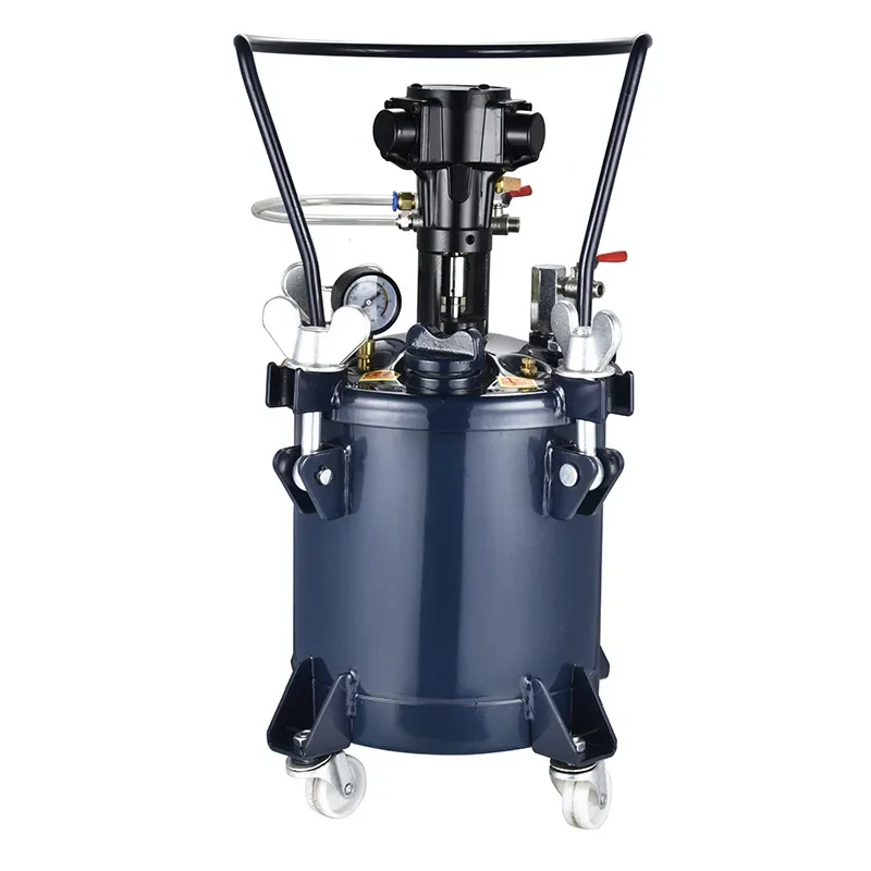 20L/Qt 5.3 Gal Automatic Stirring HVLP Air Pressure Spray Pot Spray Barrel Stirring Pressure Tank Hand Mixing Paint Pressure Pot