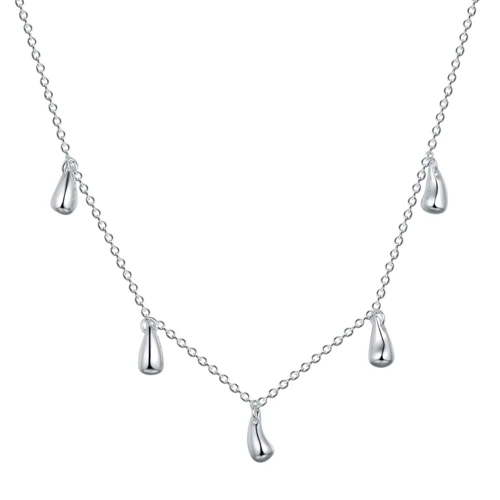 

925 Sterling Silver Pendant Necklace Wedding High Quality Wholesale Jewelry Fashion Noble For Women Classic Retro Jewelry