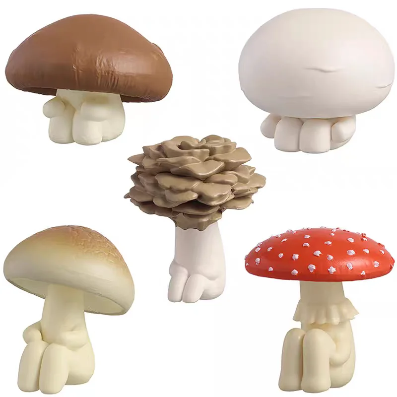 

Bandai Genuine Mushrooms in Waiting Standing There with Arms Crossed Waiting for Styling To Be Done Miniature Model Figurines