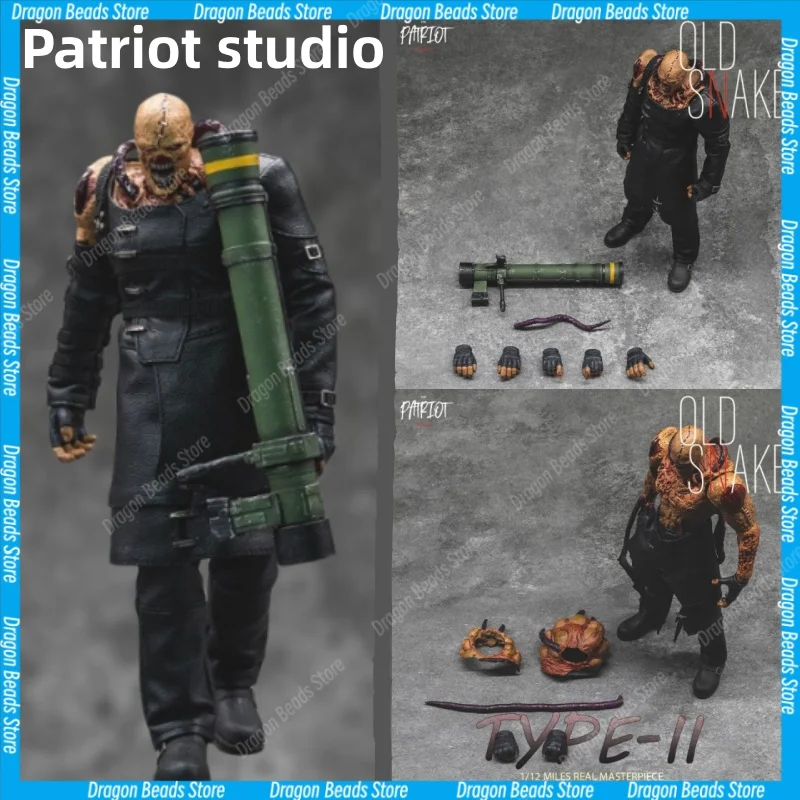 【EM BREVE】Patriot Studio Resident Evil 2 Classic Tracker Oldsnake 1/12 Coleção de Figuras de Ação de Alta Qualidade