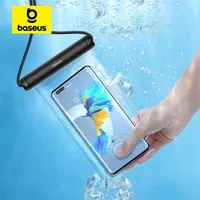 Baseus IPX8 Waterproof Phone Bag Cases For iPhone 15 Pro Max Samsung Xiaomi Universal Swimming Underwater Diving Phone Pouch Bag