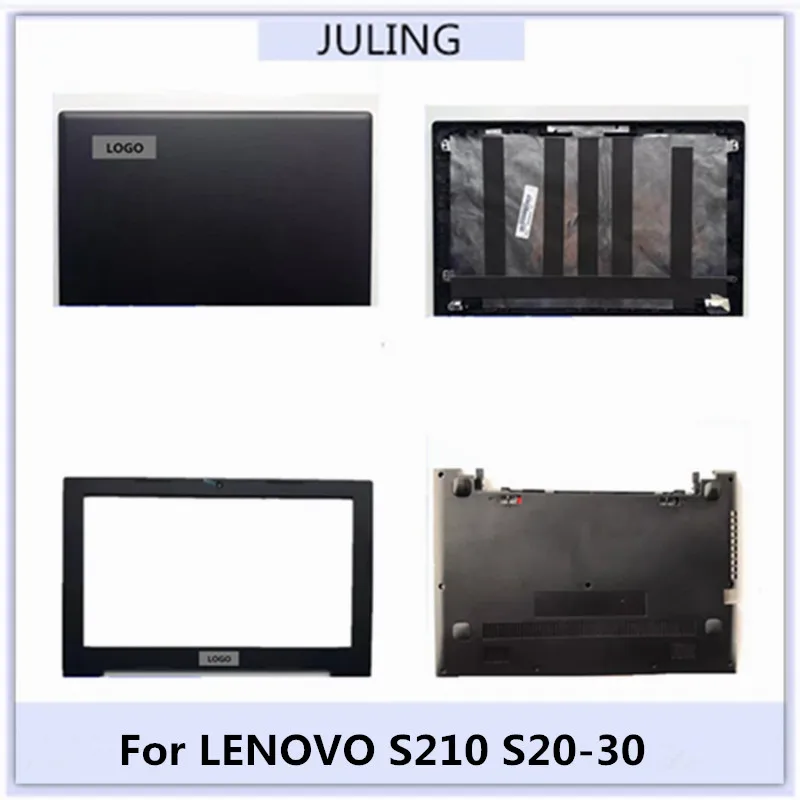 For LENOVO S210 S20-30 Laptop Top Case Rear LCD Back Cover Palmrest Upper Cover Bottom Housing Case