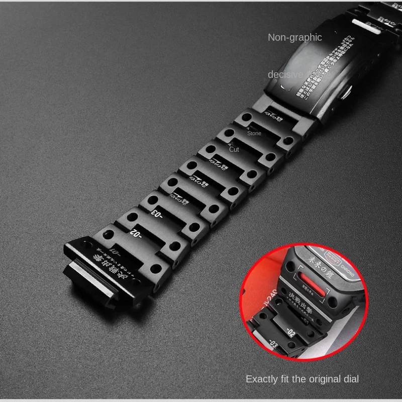 G-Refit NEW For Casio DW5600 GW-B5600 5600 Metal Bezel Stainless Steel Watchband Case Strap modified Wtach Accessories With Tool