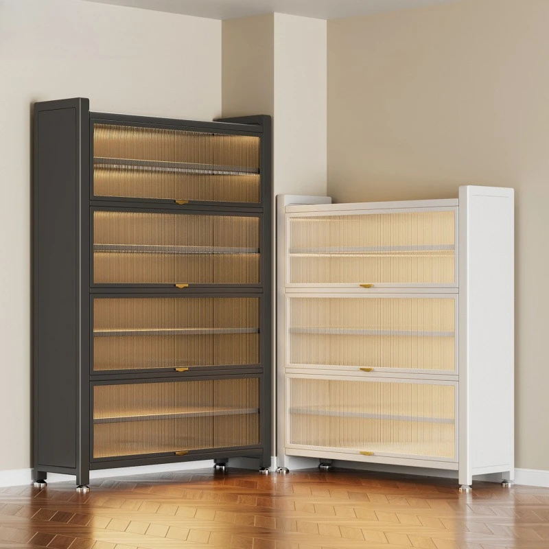 

Shoe cabinet storage cabinet integrated against the wall multi-layer large-capacity locker 2025 new home indoor shoe rack