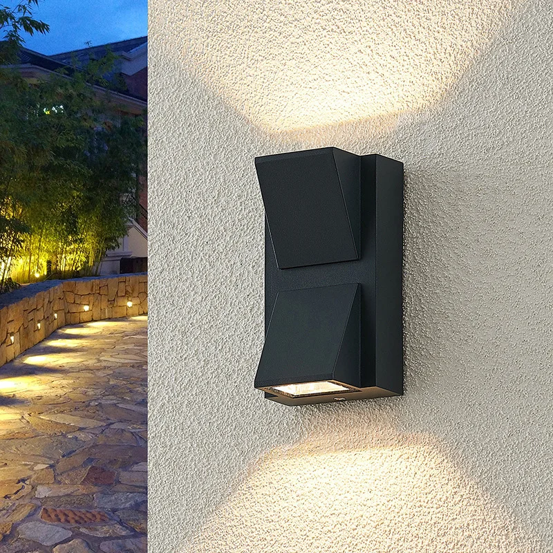 Luz Led de pared en forma de K para exteriores, lámpara de pared Interior impermeable IP65, 5W, 12W, luces para porche, jardín, terraza, balcón,