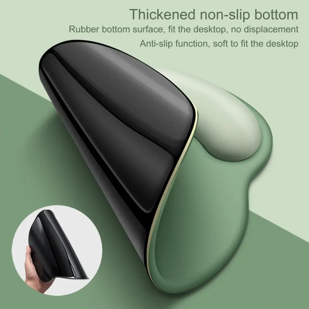 Mint Green Mouse Pad With Wrist Rest Comfort Hand Rest Anti-skid Ergonomic Gamer Mousepad For Office Computer Laptop Typist