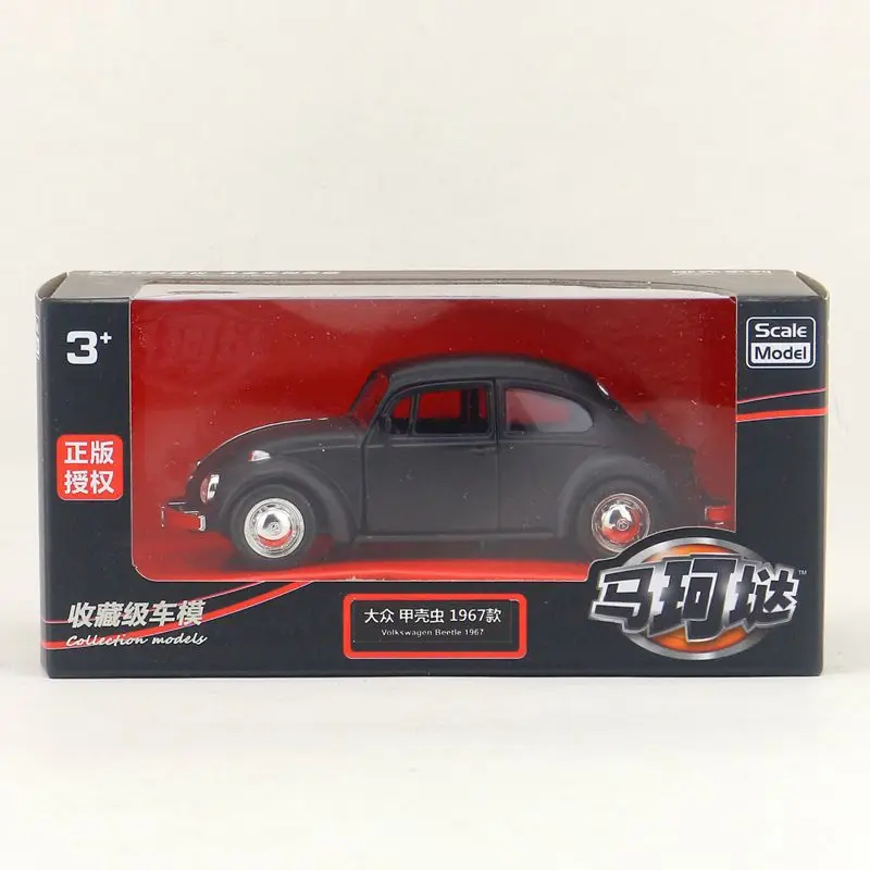 Modelo de coche VOLKSWAGEN Beetle F346 para niños, de aleación juguete fundido a presión, clásico, escala 1:36, 1967