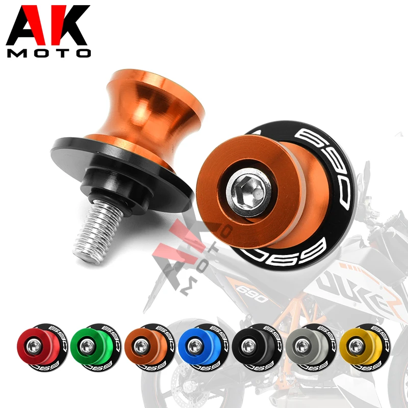 

M10 For KTM 690 DUKE 690DUKE 690 SMC R 690 ENDURO R CNC Aluminum Motorcycle Swingarm Spools Slider Stand Screws Accessories