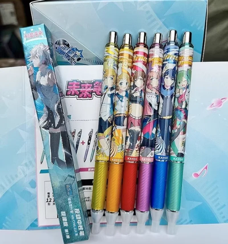 

Kaya Hatsune Miku Neutral Pen Series 1 Melody Edition Genuine Anime Merchandise Black Gel Pen 0.5mm Children's Stationery