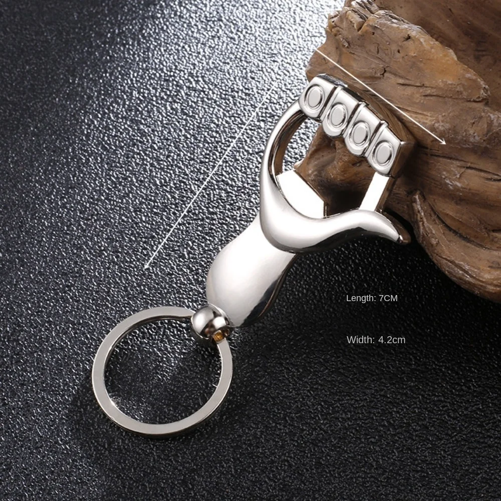 Durable Key Chains Bottle Opener New High-quality Zinc Alloy Openers Keychain Foot Shape Reusable Corkscrews