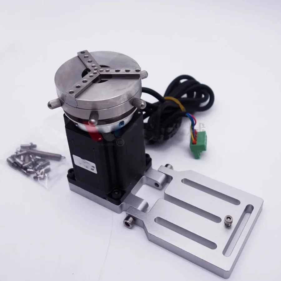 

All for instrument laser marking machine, fast rotating shaft clamp, spring controlled rotating fixture, stainless steel chuck
