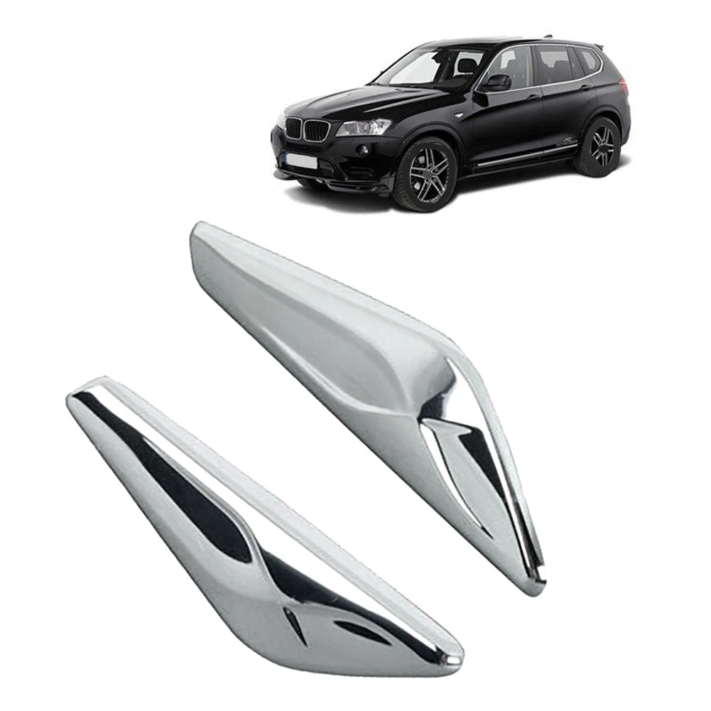 1 Pair Front Side Fender Trim Finisher 51117338569 51117338570 for BMW F25 F26 2013-2017