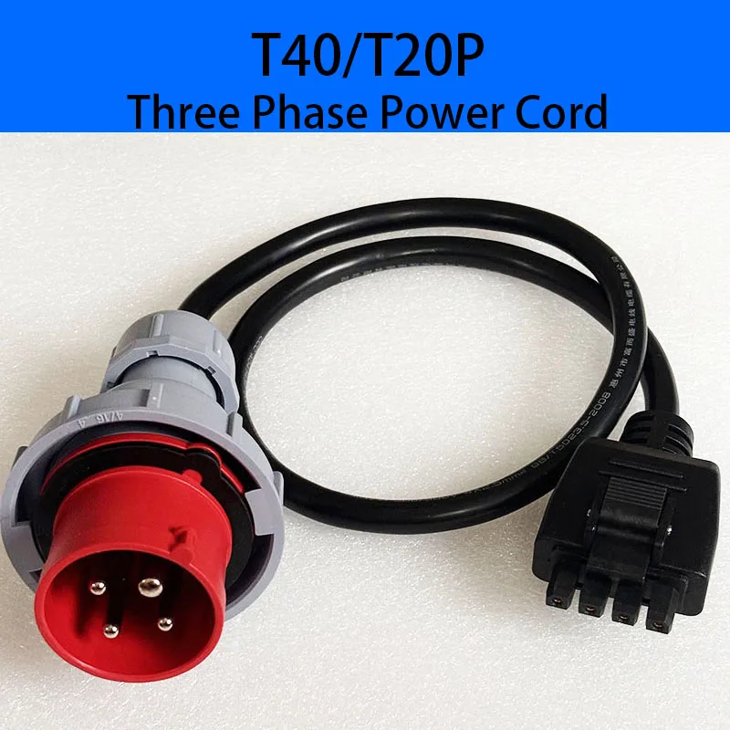 Three Phase Power Cord Cable for DJI Agras T40 T20P Agriculture Accessories 380V Charger Input Plant Protection UAV Repair Parts