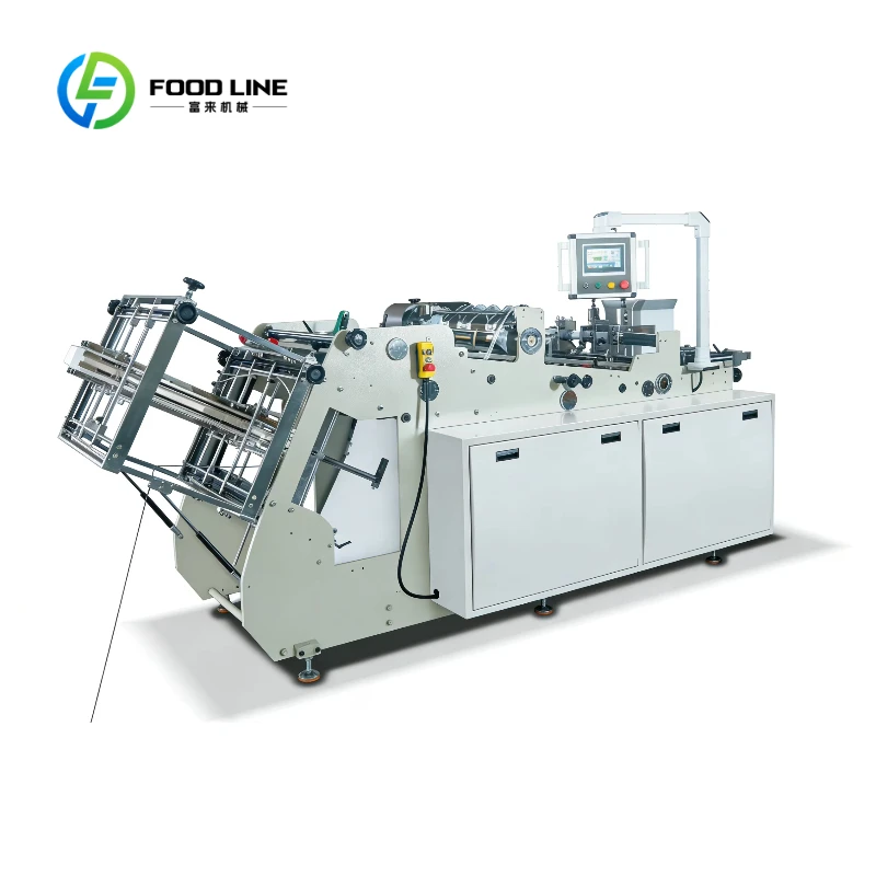 Customized High Speed Paper Lunch Burger Box Making Machine Automatic Paper Carton Erecting Forming Making Machine