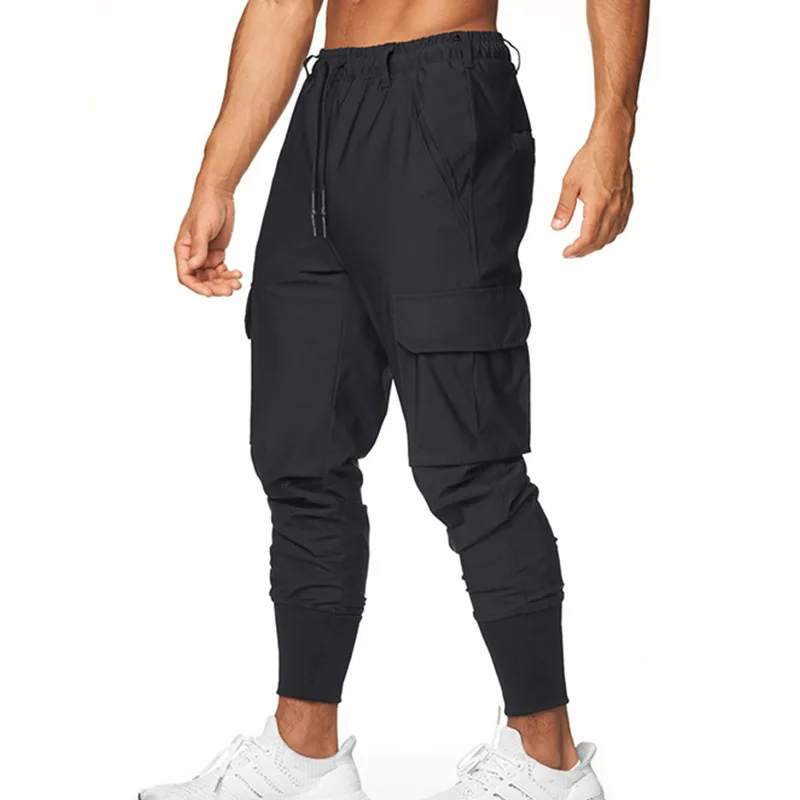 Men\'s Camo Casual Cargo Pants Gym Sport Fitness Joggers Running Trousers Workout Sweatpants Male Quick Dry Bodybuilding Clothing