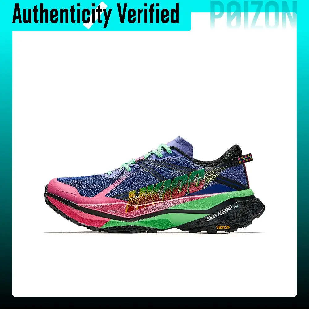 Anta Slip Resistant, Abrasion Resistant, Breathable Low top Casual Running Shoes Women's Blue Pink Green 122515516A-1
