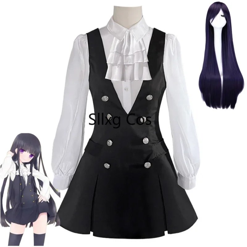 FC6Anime Inu X Boku SS Ririchiyo Shirakiin Riricho Косплей Костюм Roromiya Karuta Рубашка Юбка Парик Женщина Kawaii Carnival Su@FC8!