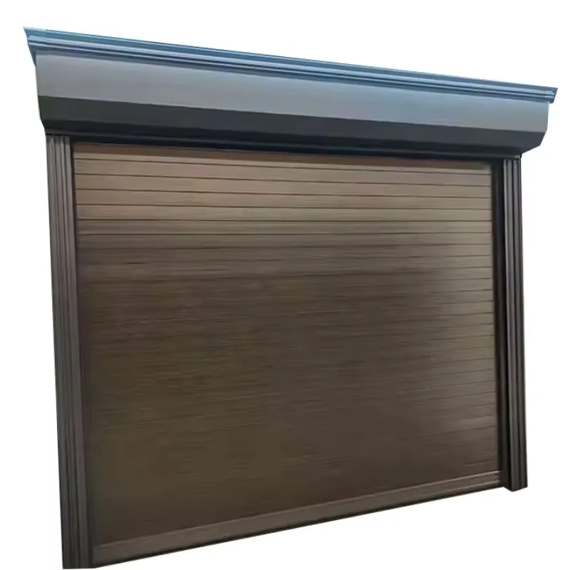 Customized Industrial Steel-Wood Rolling Shutter Door Clean Glass Waterproof PVC Plastic Features Workshop Door Motor Indoor Use