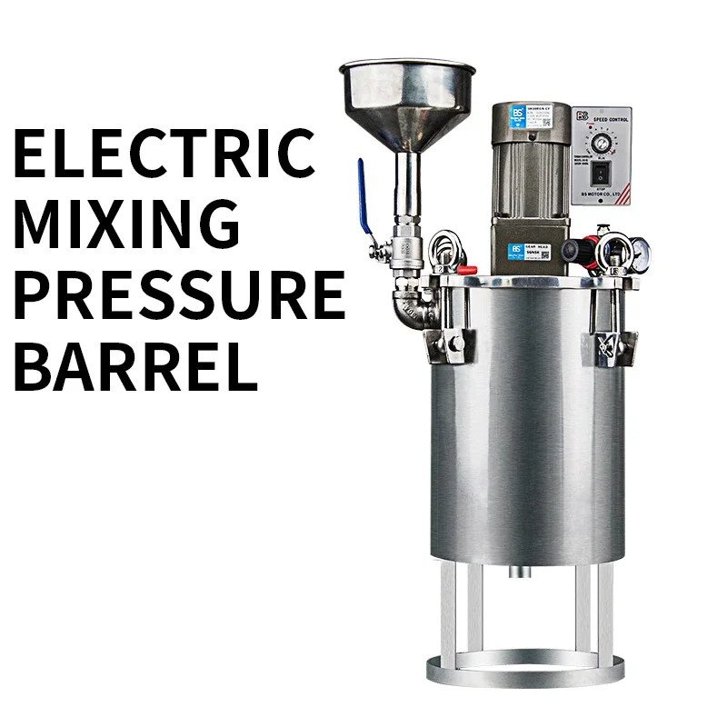 

Electric mixing Barrel 5L Pressure Barrel with Funnel Glue Storage