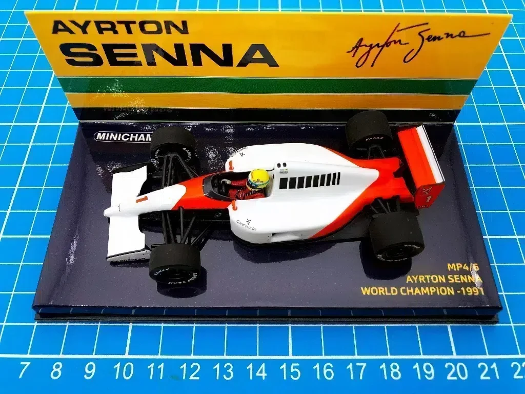 Minichamps 1:43 F1 MP4-6 1991 Senna Simulation Limited Edition Resin Metal Static Car Model Toy Gift