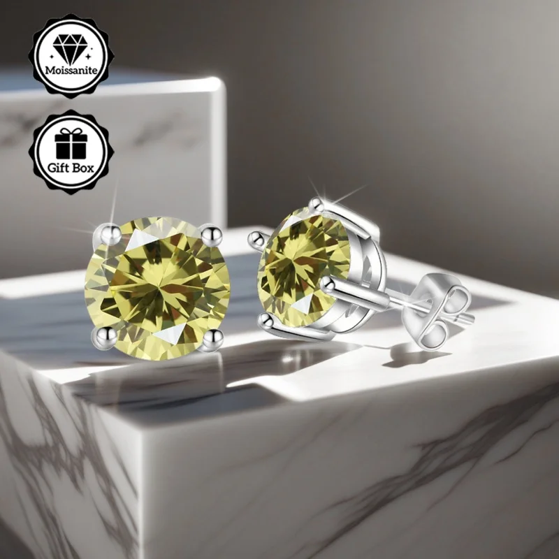 

Иглы для муассанита LAMVOICE 0,2-4 карата, День святого Валентина, подарок для дочери, дизайнерский товар высокого качества, серебро S925