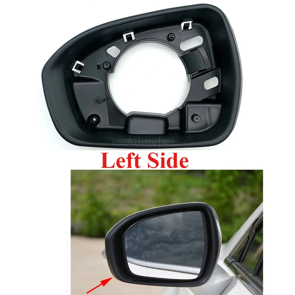 

Car Left Side Fit For Ford Mondeo MK5 2015 2016 2017-2019 Mirror Frame Glass Holder Black Replacement Car Accessories