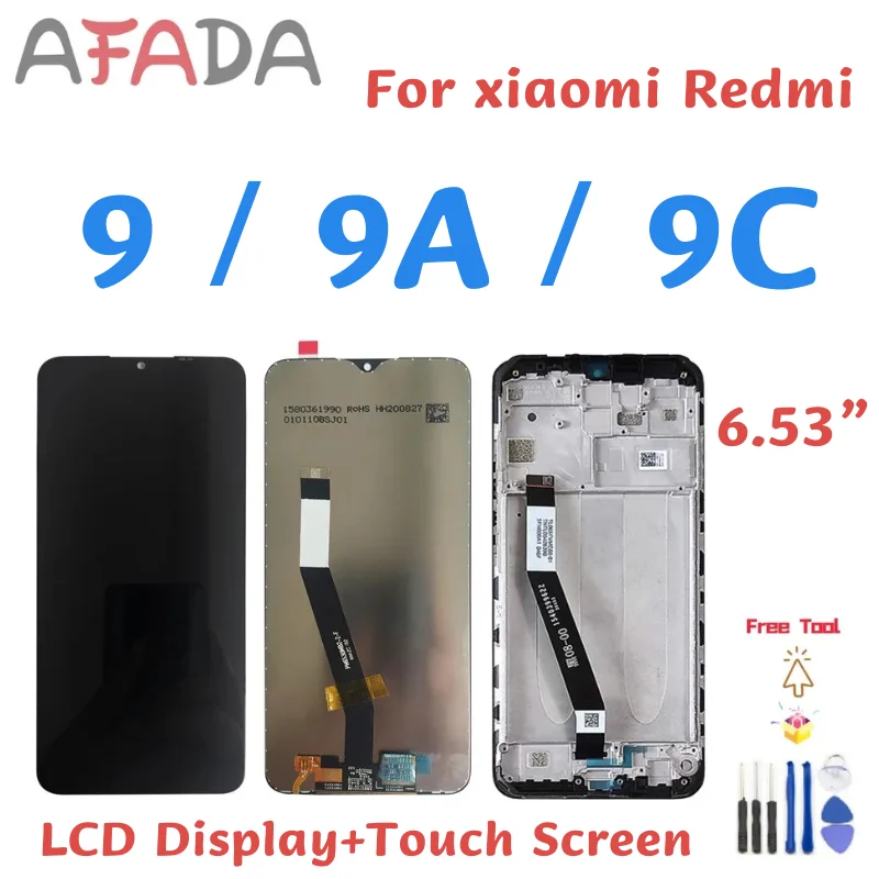 

Original For Xiaomi Redmi 9 9A 9C LCD Display Touch Screen Digitizer For Redmi 9 M2004J19AG M2004J19C Assembly Replacement Parts