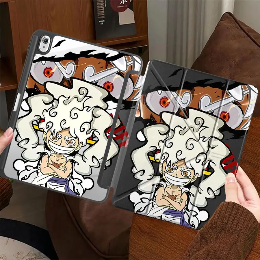 One Piece Luffy Cute Tablet Case For Samsung For Galaxy Tab A11 Plus S9+ S9 FE A8 2022 S7+ S8+ 12.4 inch S7 FE S8 S10 S6 Lite