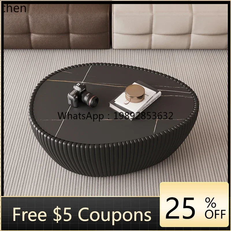 

XCJ1creative special-shaped light luxury living room household small apartment rock slab pebble coffee table