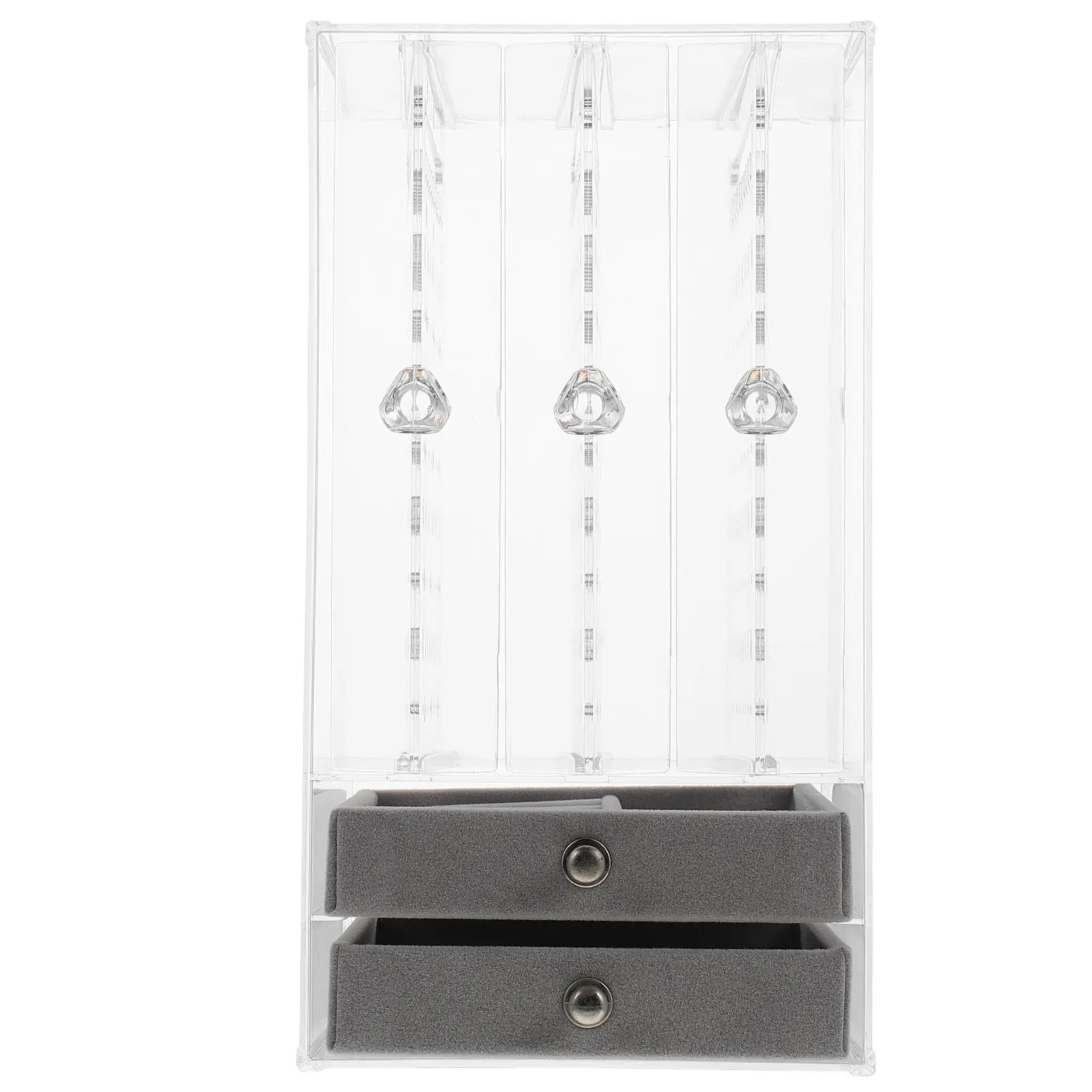 

Double Layer Jewelry Organizer Necklace Earring Display Box Storage Case Elegant Home Decor Upgraded Presentation Durable