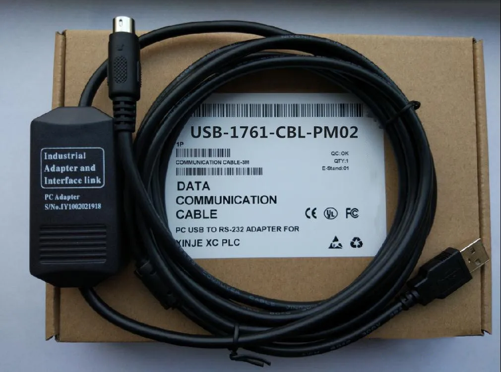 New Original USB-1761-CBL-PM02 for A-B MicroLonix 1000/1200/1500 Series PLC Programming