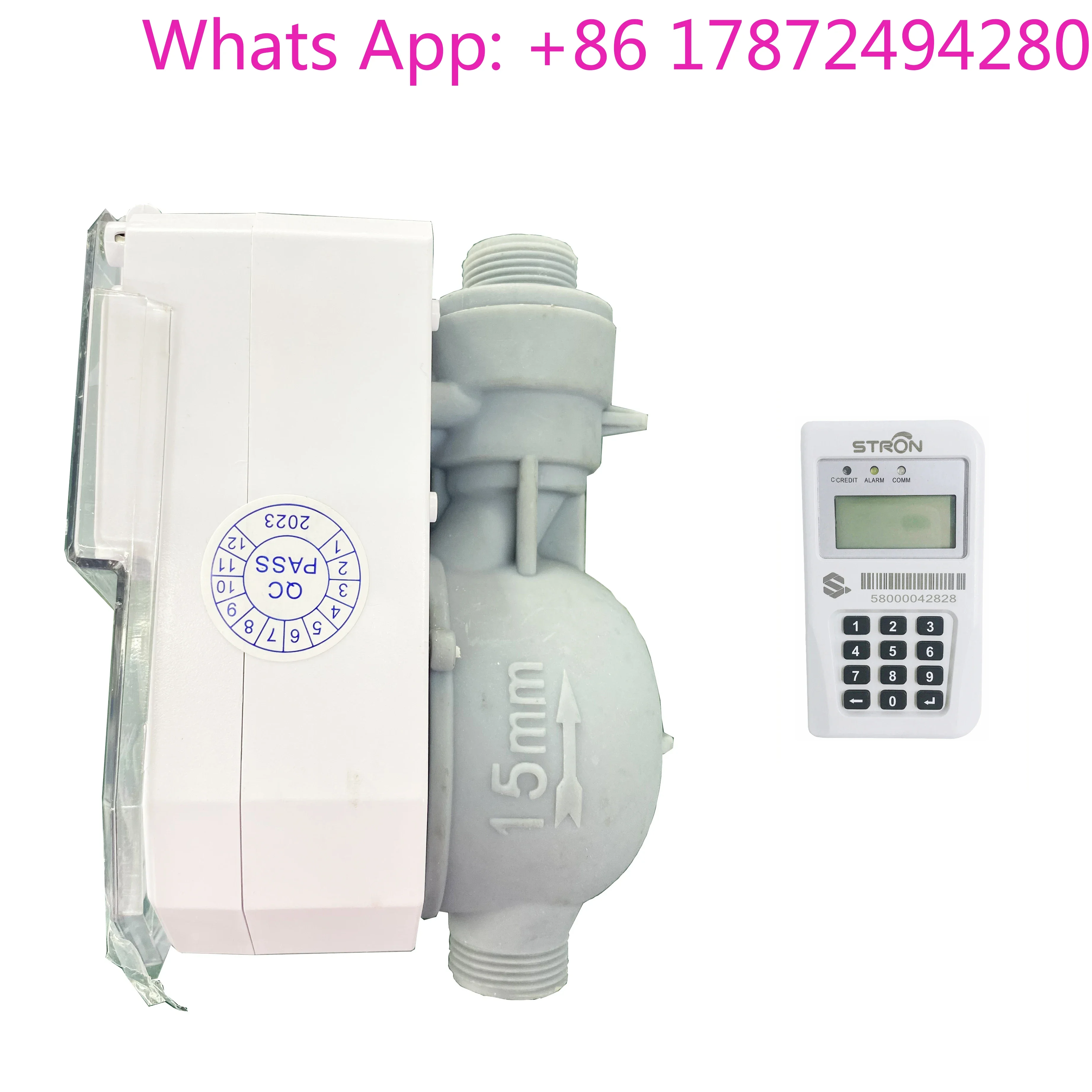 Split Keypad Prepaid Water Meter with CIU  Hot Sale Plastic Body Dry Dial