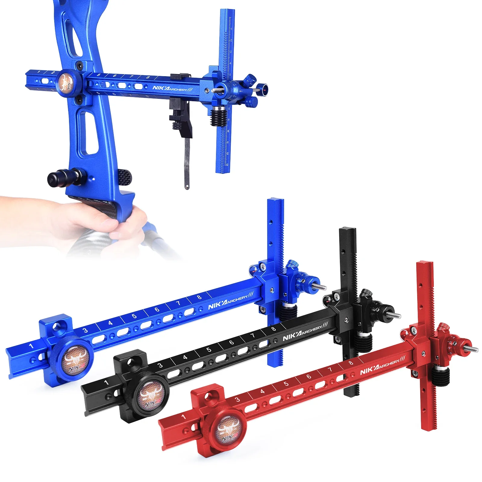 1pc Archery 9inch Recurve Bow Sight T Shape Target Sight For Shooting or Right Hand Shootng Hunting Accessories view 5