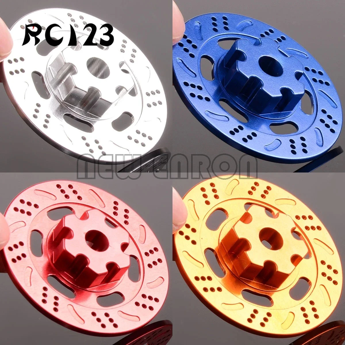 2P #8569 Aluminum Wheel hubs Hex Disc Brake Rotors For Traxxas 1/7 Unlimited Desert Racer UDR 85076-4 85086-4 Upgrade