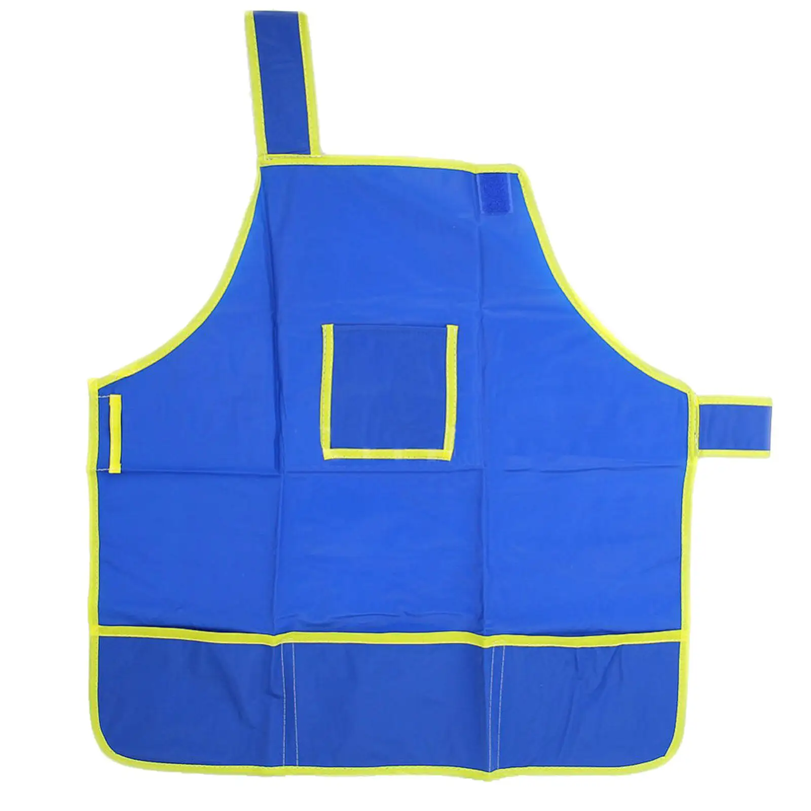 

Waterproof Children Painting Smock Blue Large Size 485x475cm for Drawing Painting Ages 3-12 with 4 Utility Pockets Keeps Clothes