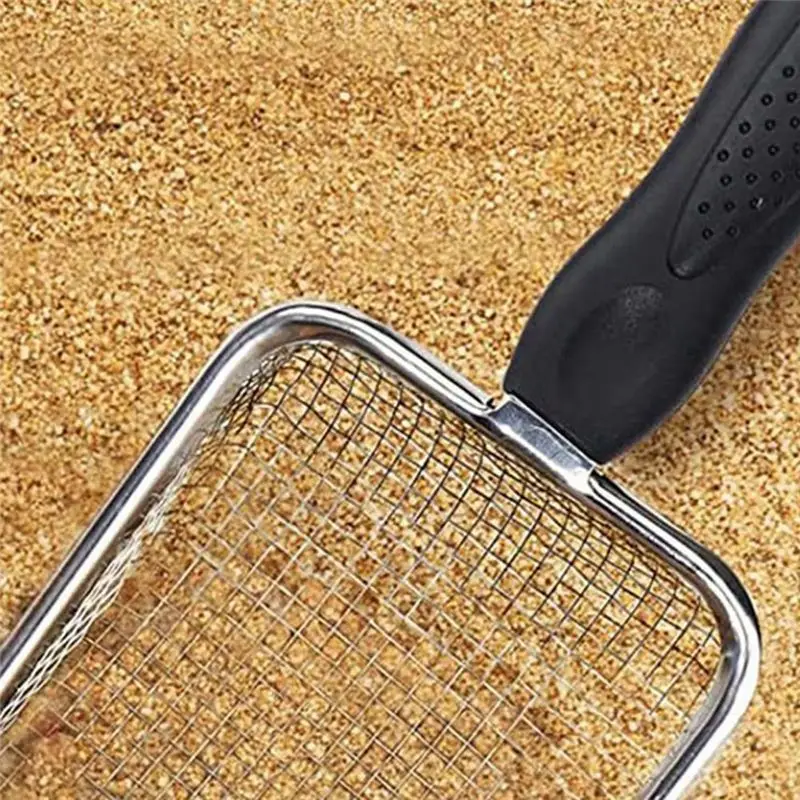 L! DT617^Beach Mesh Shovel for Shell Collecting, Kids Filter Sand for Picking Up Shells Sifter Dipper