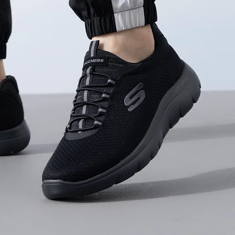 Skechers Men's Shoes Original Lightweight Fashion Wear-Resistant Non-Slip New Fitness Training Outdoor Sports Casual Shoes 52811-Bbk-2