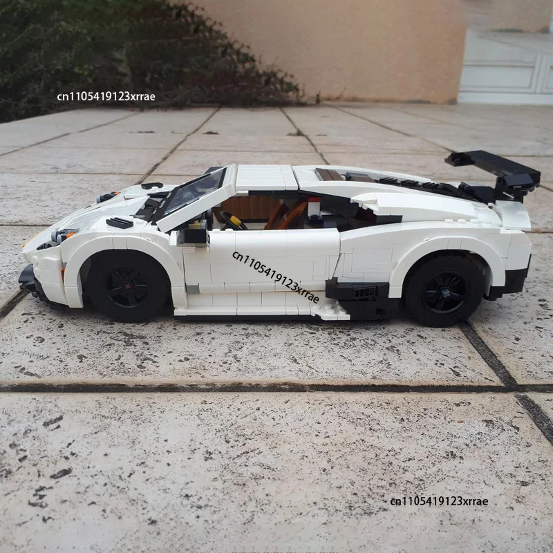 NEW Murcielago SV Sport Coupe Roadster Building Block DIY MOC Champions Vehicle Speed Assembly Bricks Kids Toy Supercars Gift