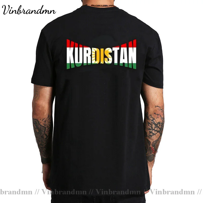 Creative Design Kurdistan Flag T Shirt Men Kurdish Gift Kurds Flag T-Shirt Male Fashion Harajuku Tee Shirt Funny Urban Clothing