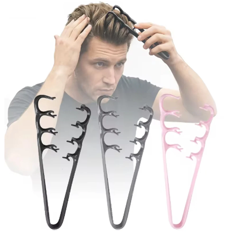 1-Piece Fluffy Texture Styling Comb, Unisex Dual Texture Comb, Fluffy Bangs Wide-Tooth Styling Comb, Petal-Shaped Hair Groove Hairdressing Tool Comb, Suitable for All Hair Types Such as Curly Hair, Wavy Hair, Salon-Grade Styling Comb
